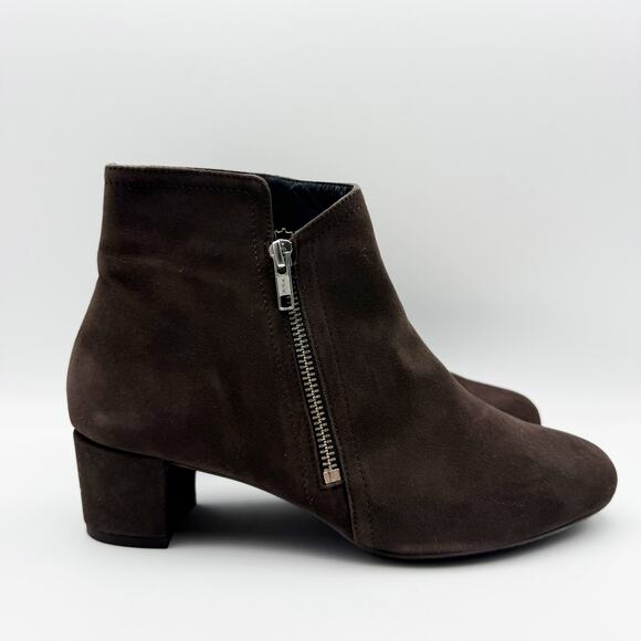 Eric Michael Womens Alexis Booties EU 39 US 8.5-9 Dark Brown Suede NWOB - Picture 4 of 13